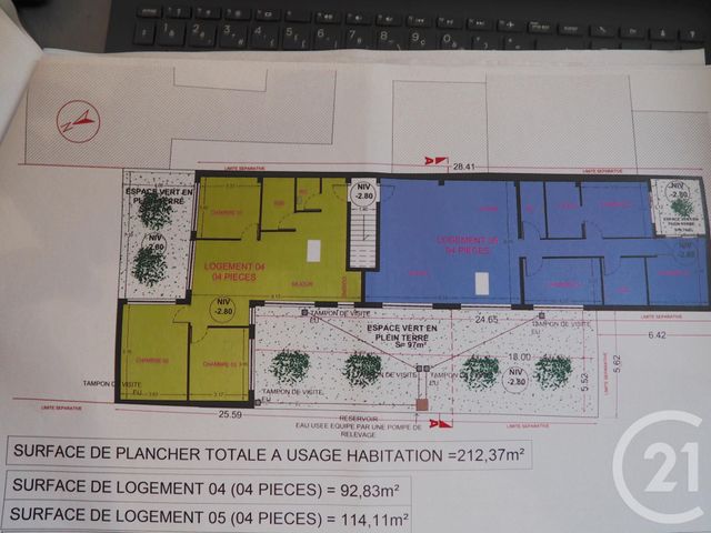 Afficher la photo en grand terrain à vendre - 517.0 m2 - BEAUCHAMP - 95 - ILE-DE-FRANCE - Century 21 La Voie Romaine