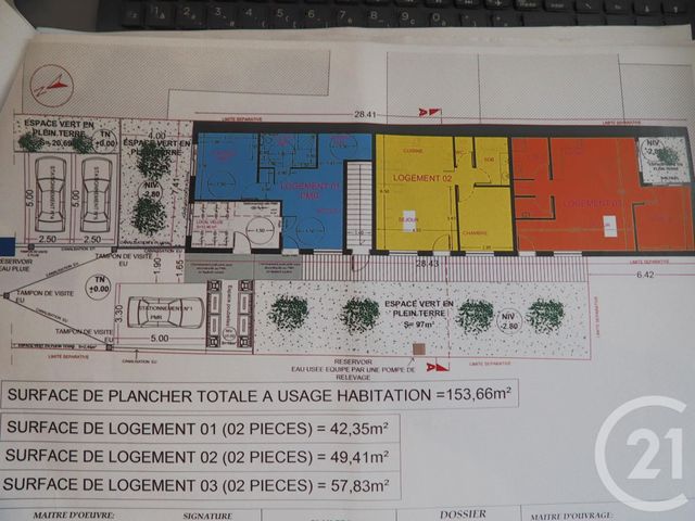 Afficher la photo en grand terrain à vendre - 517.0 m2 - BEAUCHAMP - 95 - ILE-DE-FRANCE - Century 21 La Voie Romaine